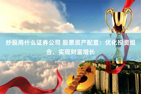 炒股用什么证券公司 股票资产配置：优化投资组合，实现财富增长